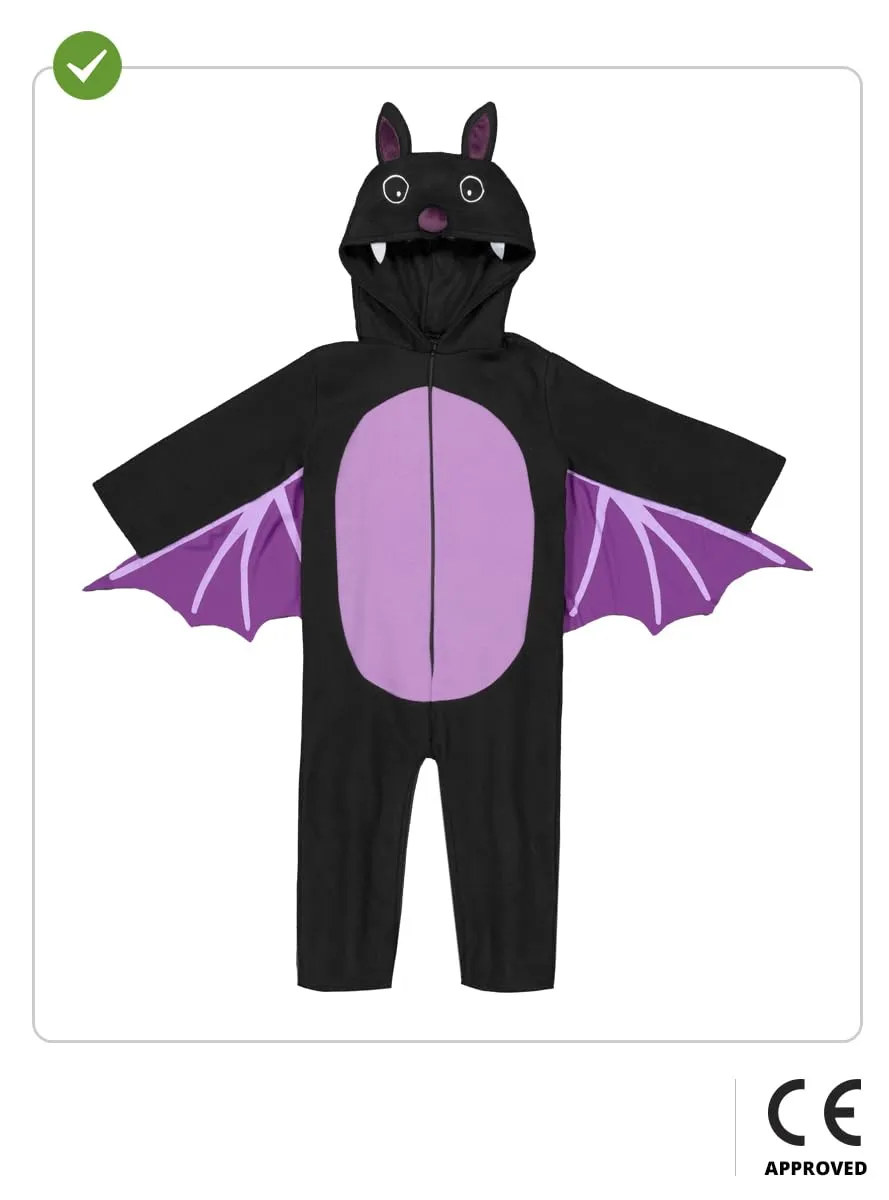 Funidelia Pipistrello costume bambino 7-9 anni nero Halloween