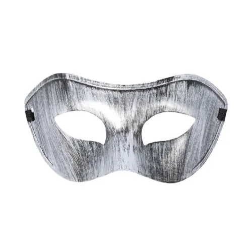 P'tit Clown 23384 maschera veneziana argento adulto