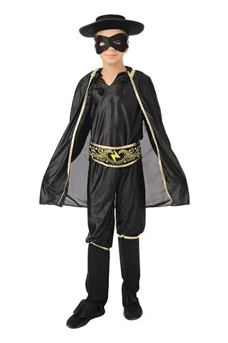 P'tit Clown Bandito Mascherato Costume 10-12 Anni 7 Pezzi