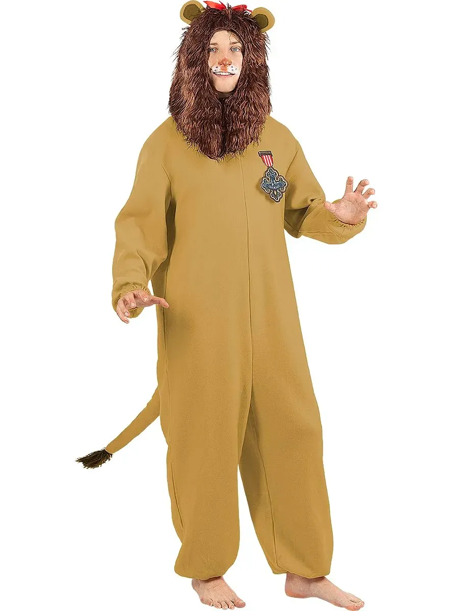 Funidelia Mago di Oz Costume Leone Uomo M-L Giallo