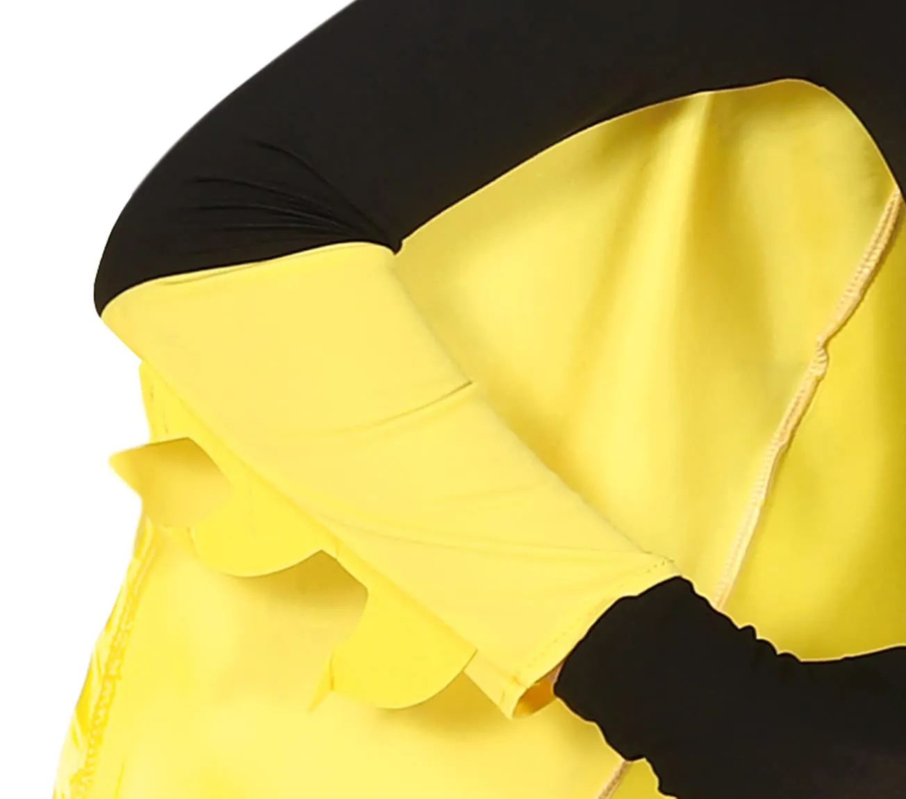 Fiestas Guirca Super Ragazza costume nero giallo teen