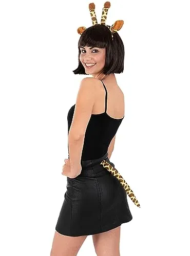 Funidelia Giraffa kit accessori adulto marrone