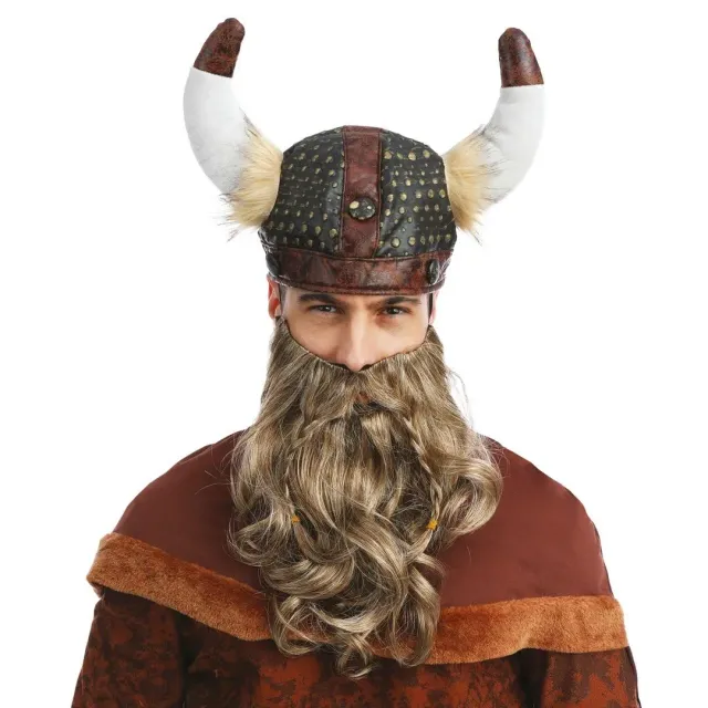 P'tit Clown 23291 barba vichinga adulto bionda trecce