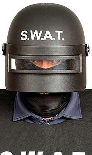 Guirca SWAT casco polizia nero taglia unica