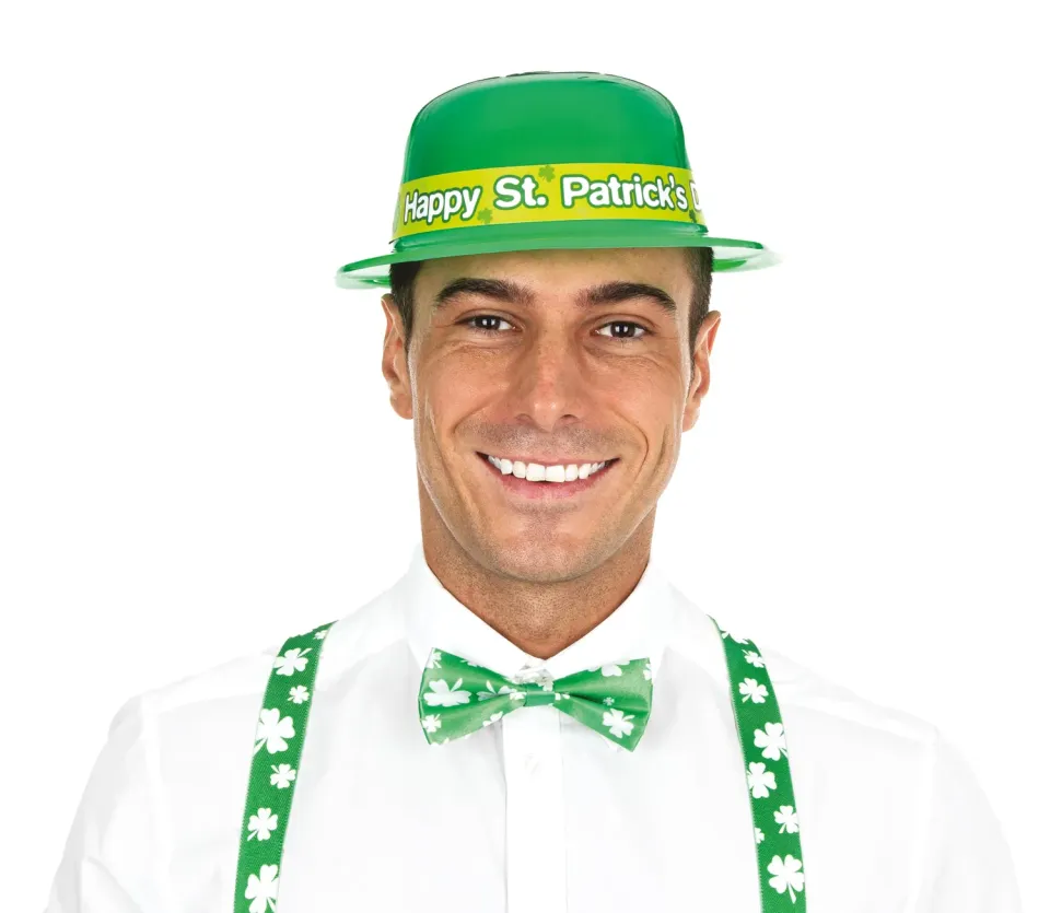 P'tit Clown Cappello Bombetta San Patrizio Taglia Unica Verde