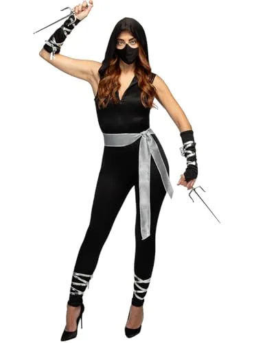 Funidelia Ninja costume donna nero XS