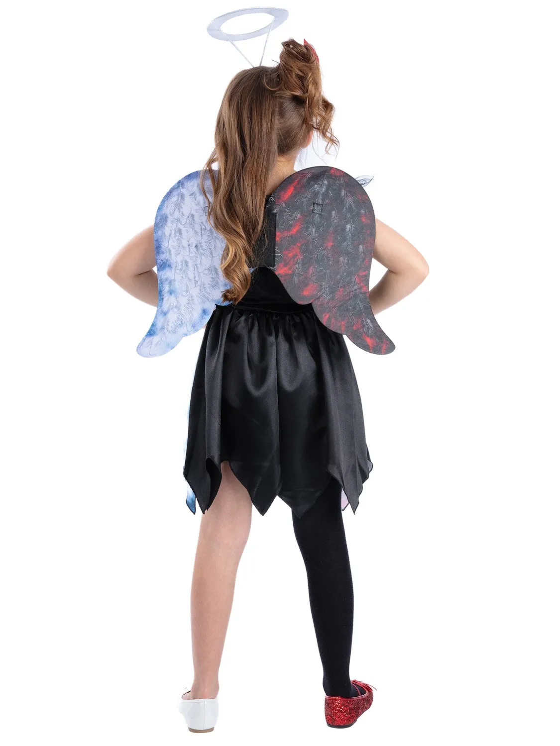 Smiffys Half Angel costume bimba angelo diavolo 10-12 anni