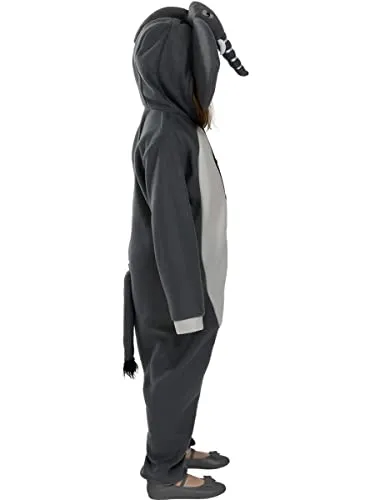 Funidelia Elefante onesie costume bambino 7-9 anni grigio