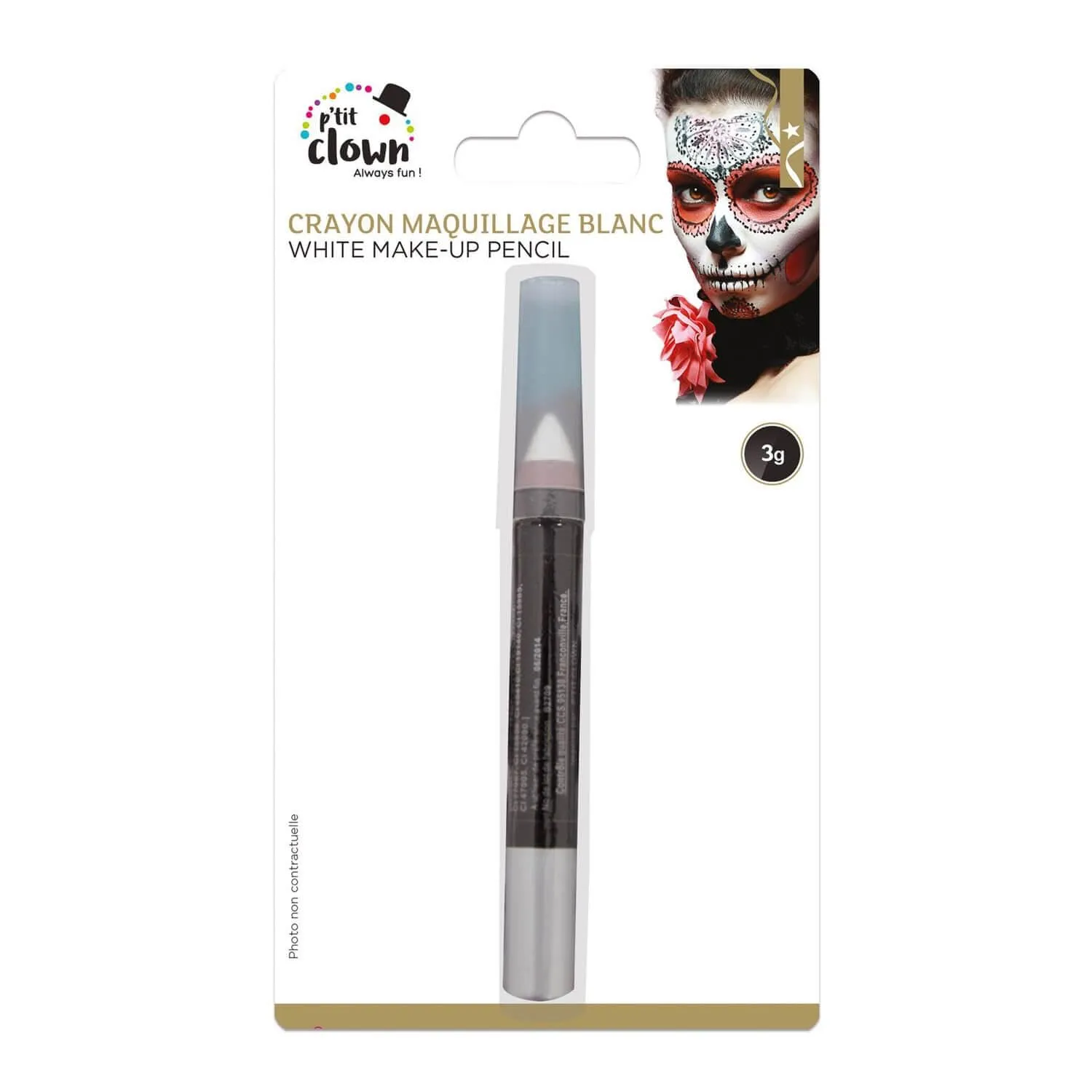 P'tit Clown 84302 matita trucco nero viso