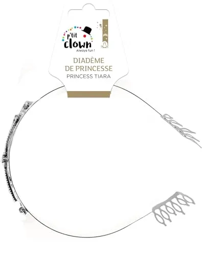 P'tit Clown Tiara Principessa metallo strass taglia unica