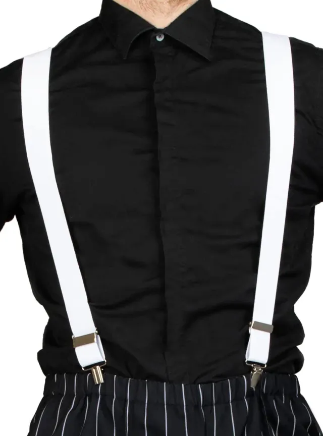 Funidelia Charleston Anni 20 bretelle uomo bianche