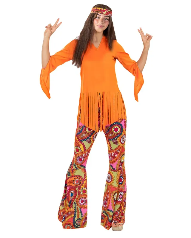 Funidelia Hippie Felice costume donna XXL anni 60