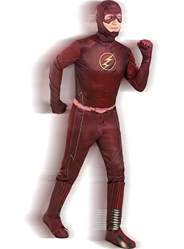 Funidelia Flash Deluxe Costume Uomo M Porpora Intero