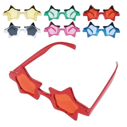 P'tit Clown 35322 occhiali stella metallizzati multicolore