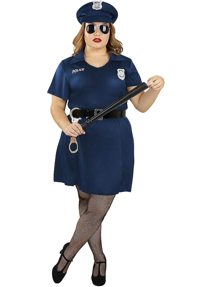 Funidelia Poliziotta Costume Donna 3XL Azzurro Professioni