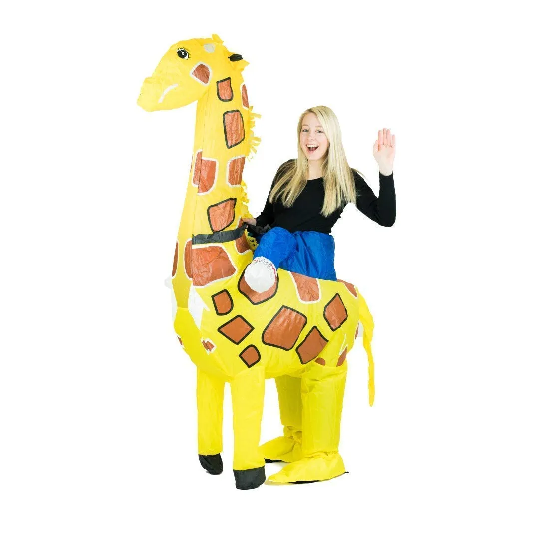 Bodysocks Costume Gonfiabile Giraffa Adulto cavalcabile
