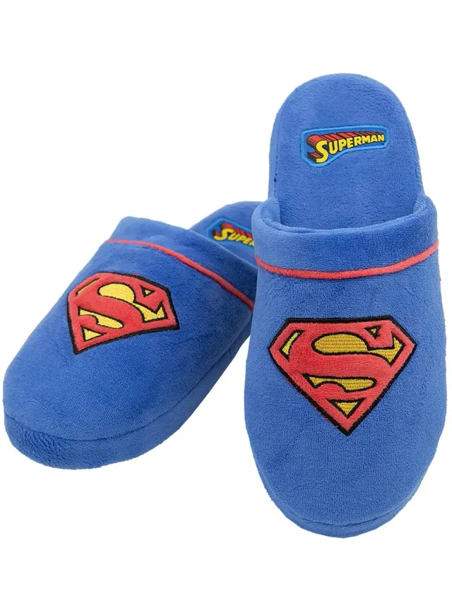Funidelia Superman pantofole uomo azzurre taglia 42-45