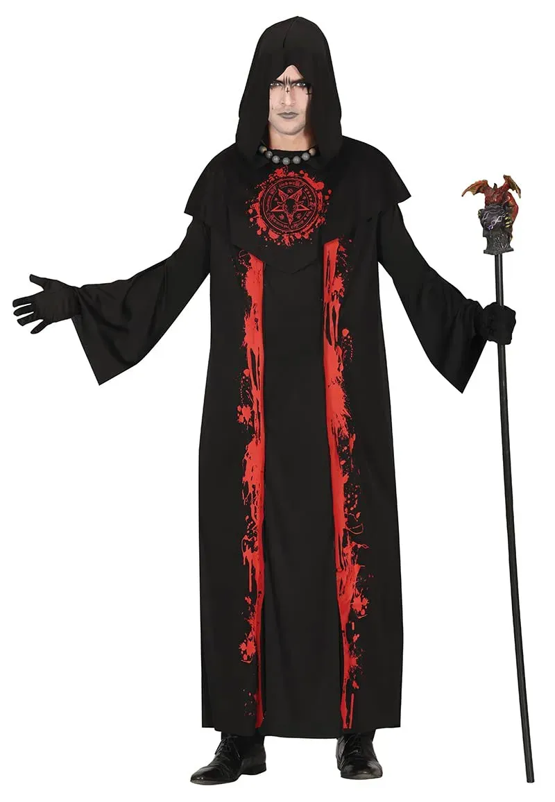 Fiestas Guirca Maestro Rito Satanico costume adulto L 52-54