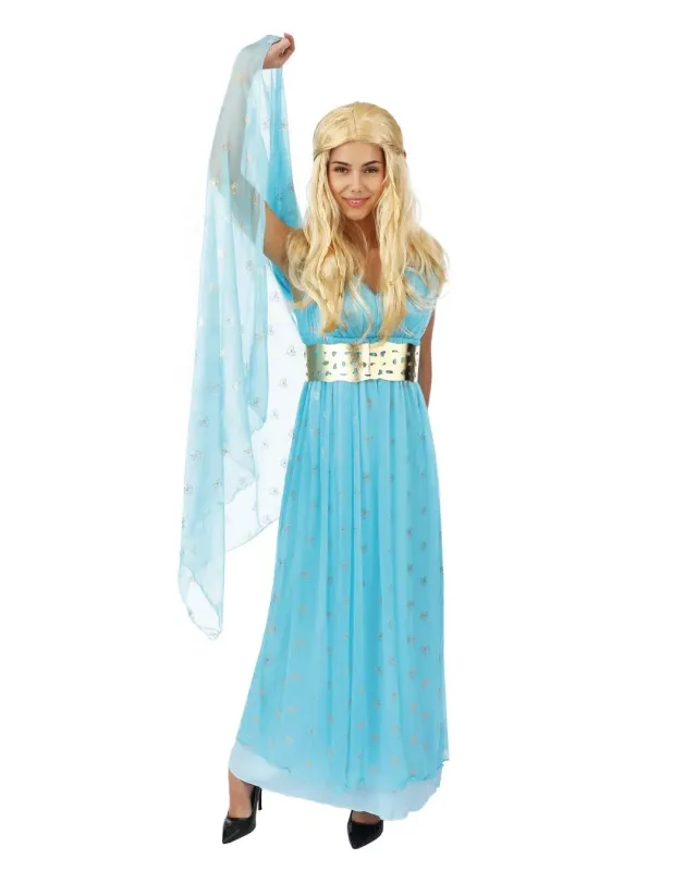 P'tit Clown principessa medievale costume donna blu L/XL