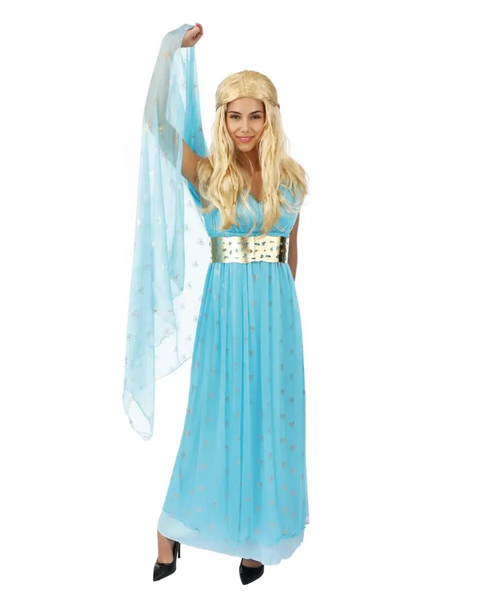 P'tit Clown principessa medievale costume donna blu L/XL
