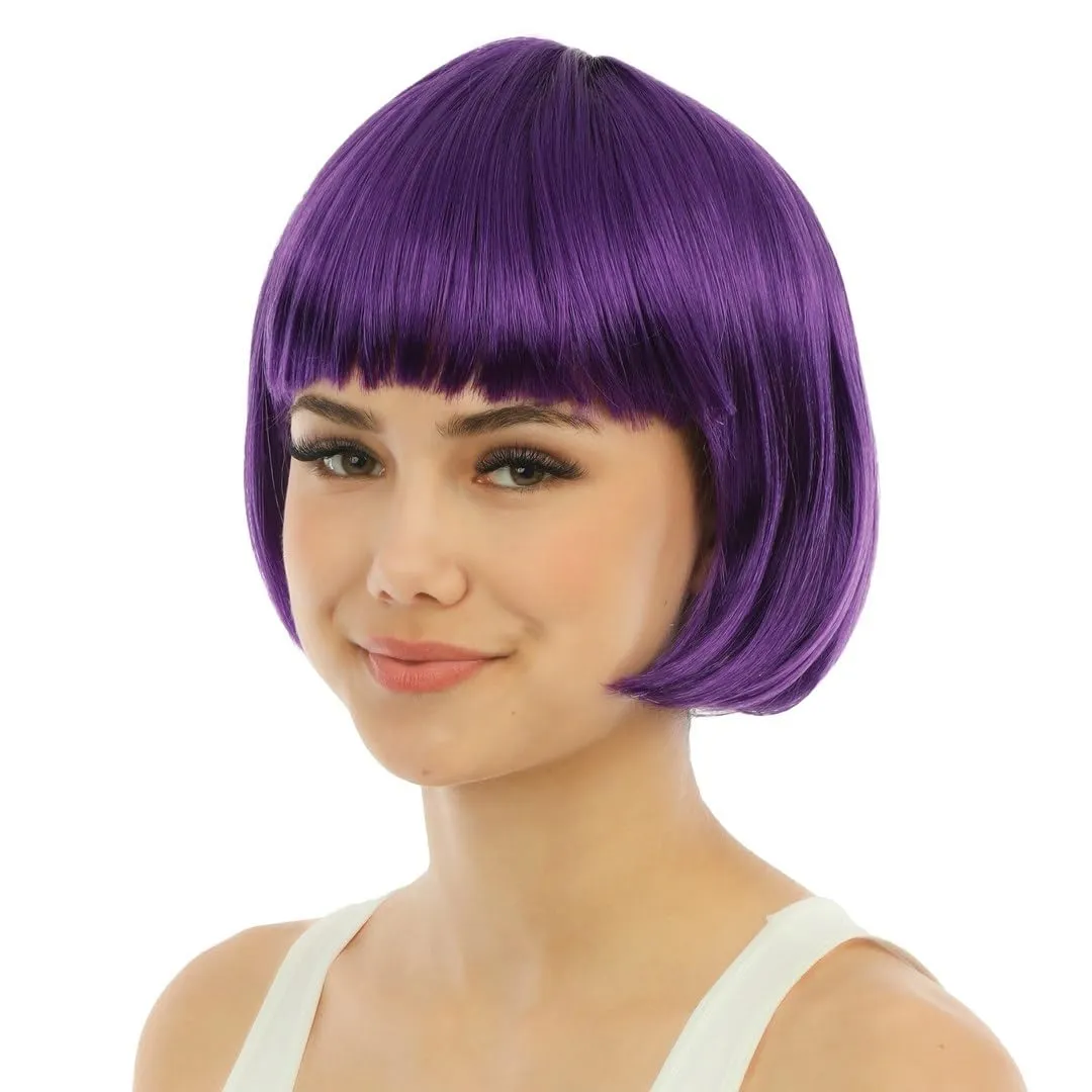 P'tit Clown Cabaret parrucca viola donna anni 20