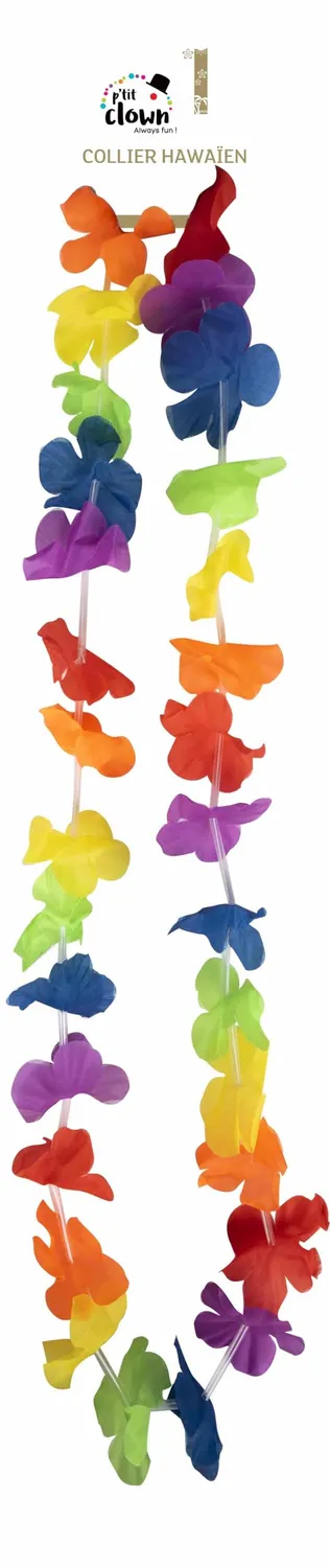 P'tit Clown 52392 collana hawaiana multicolore 50 cm