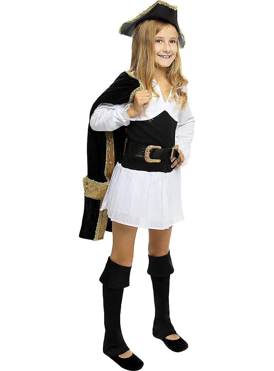 Funidelia pirata deluxe costume bambina 7-9 anni