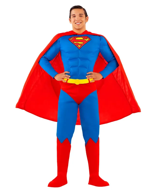 Funidelia Superman costume uomo XL con mantello completo
