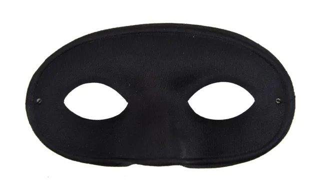 P'tit Clown 10017 maschera domino nero adulto