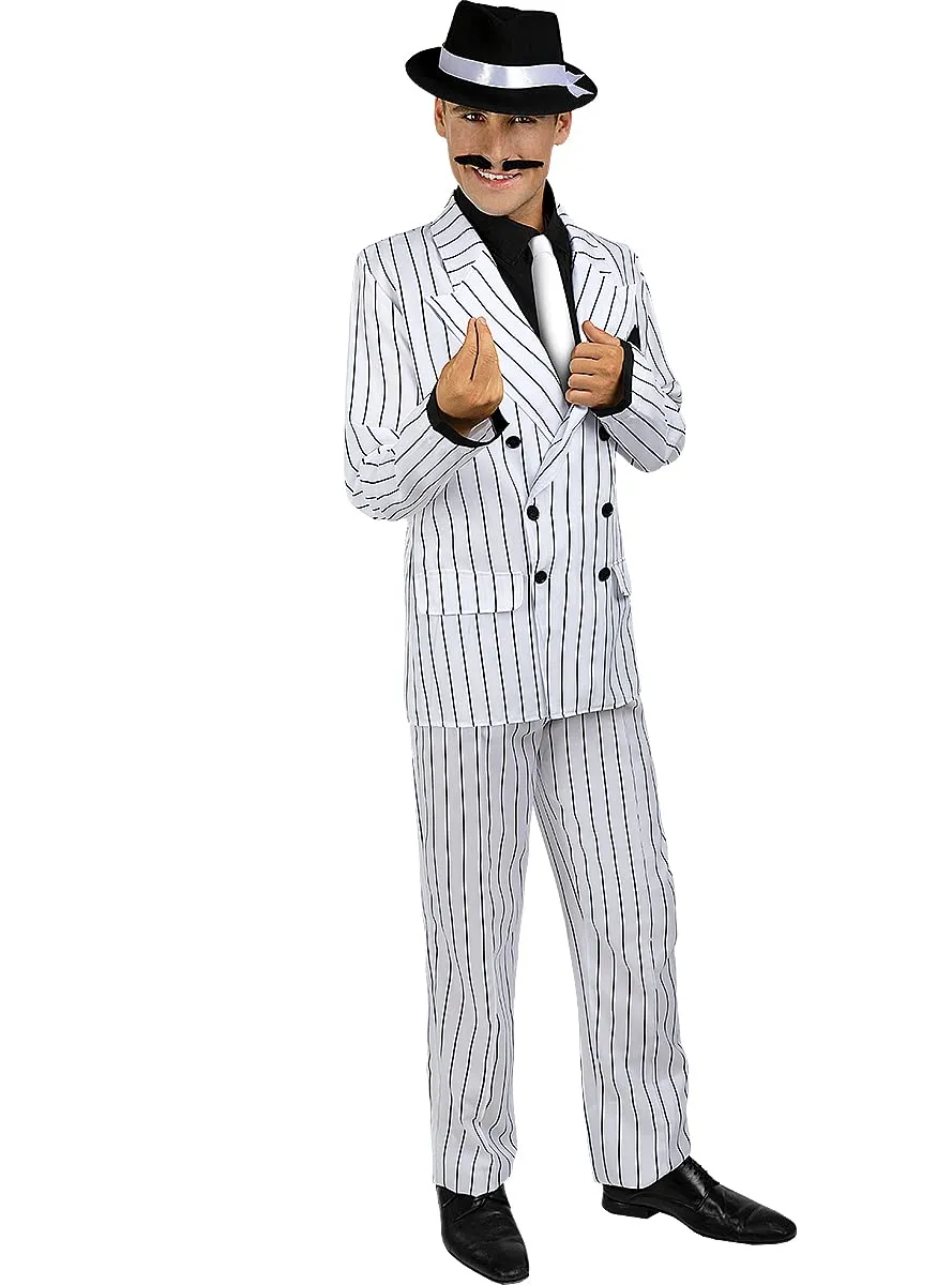 Funidelia Gangster Bianco Anni 20 costume uomo M