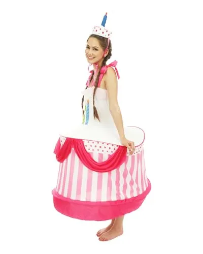 P'tit Clown 86899 costume torta compleanno adulto multicolore