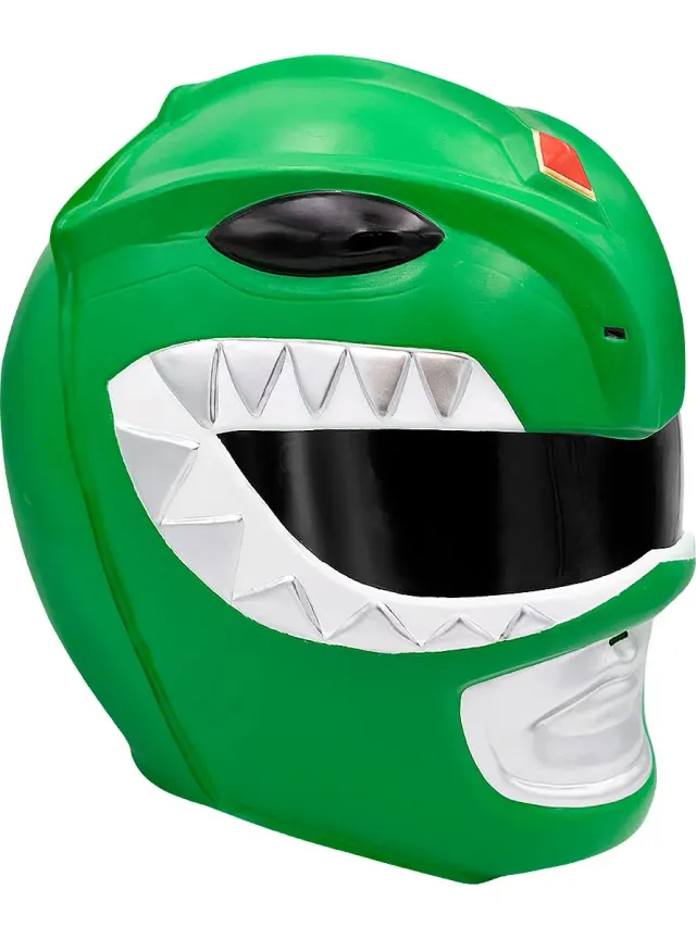 Funidelia Power Ranger casco verde adulto maschera