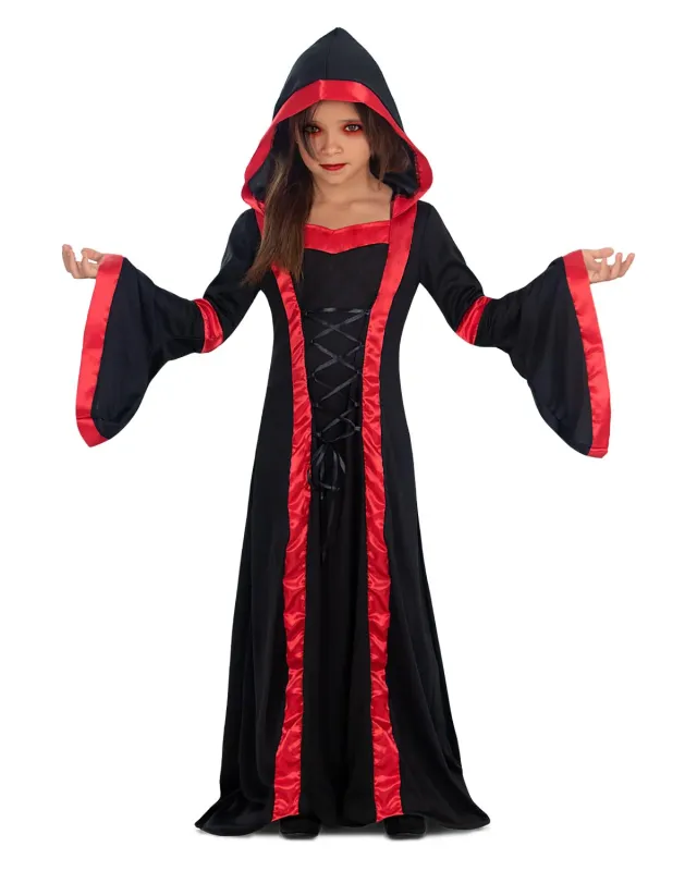 Funidelia Costume Vampira Bambina 10-12 Anni Nero
