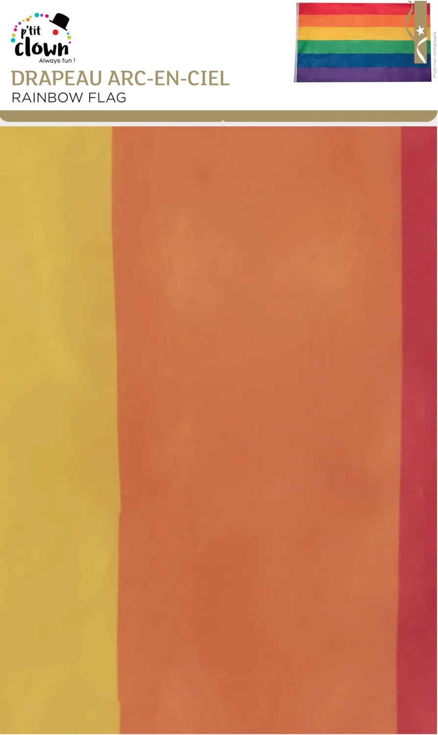 P'tit Clown re29600 bandiera arcobaleno 90x150 cm