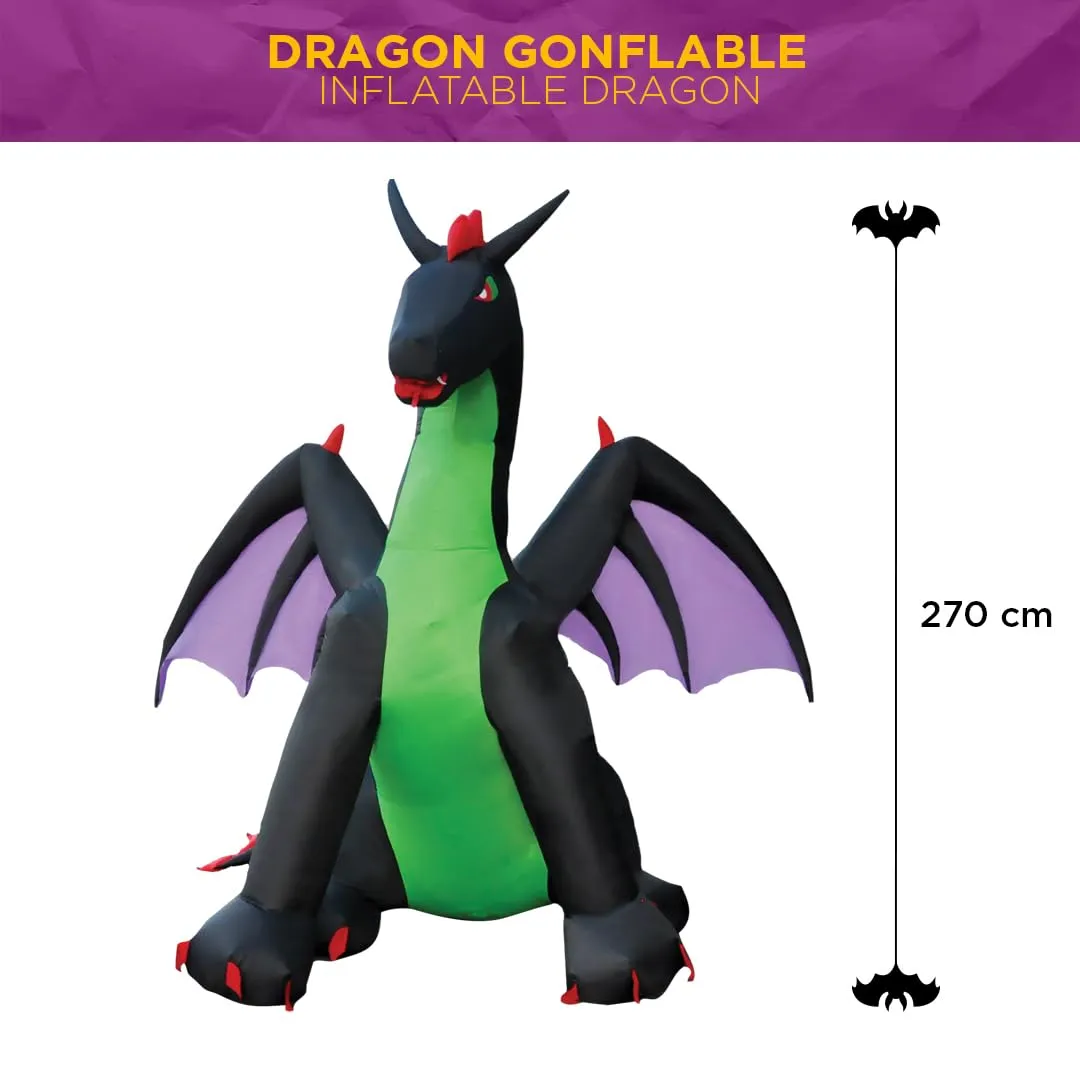 P'tit Clown 23161 drago gonfiabile luminoso 270 cm