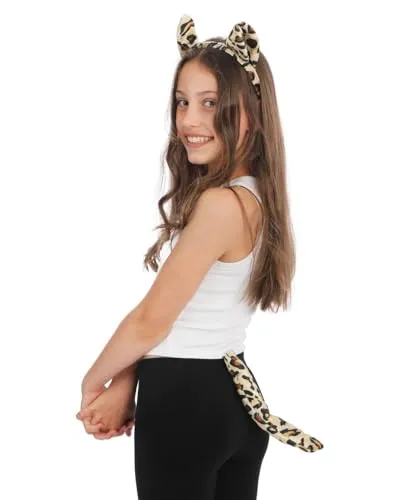 P'tit Clown Set Leopardato Adulto Archetto Coda Accessori
