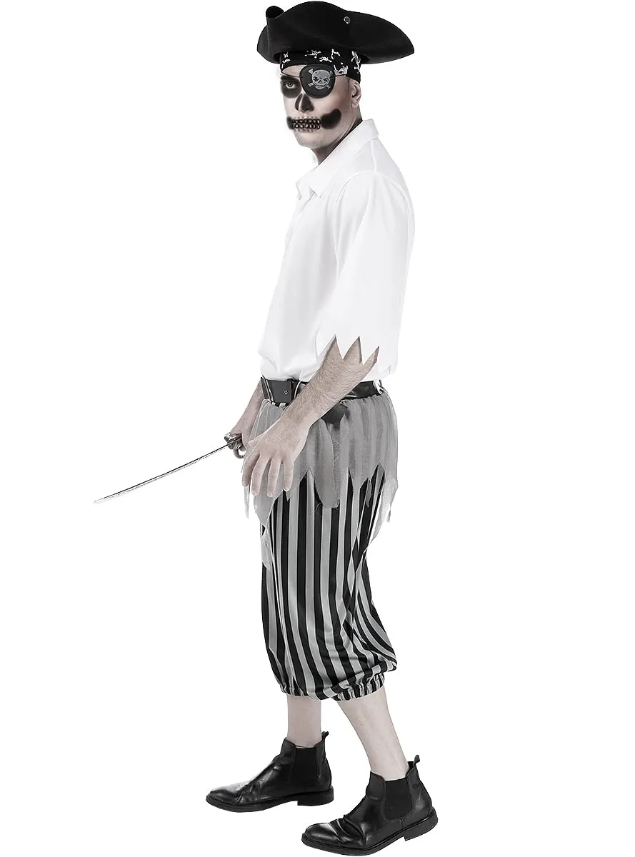 Funidelia Pirata Zombie costume uomo nero horror