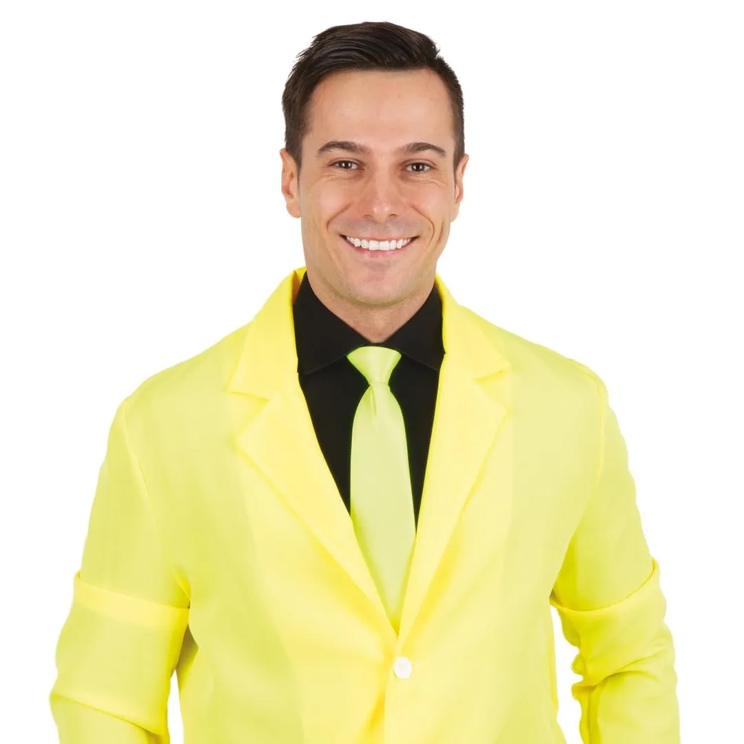 P'tit Clown cravatta elastico giallo fluo adulto unisex