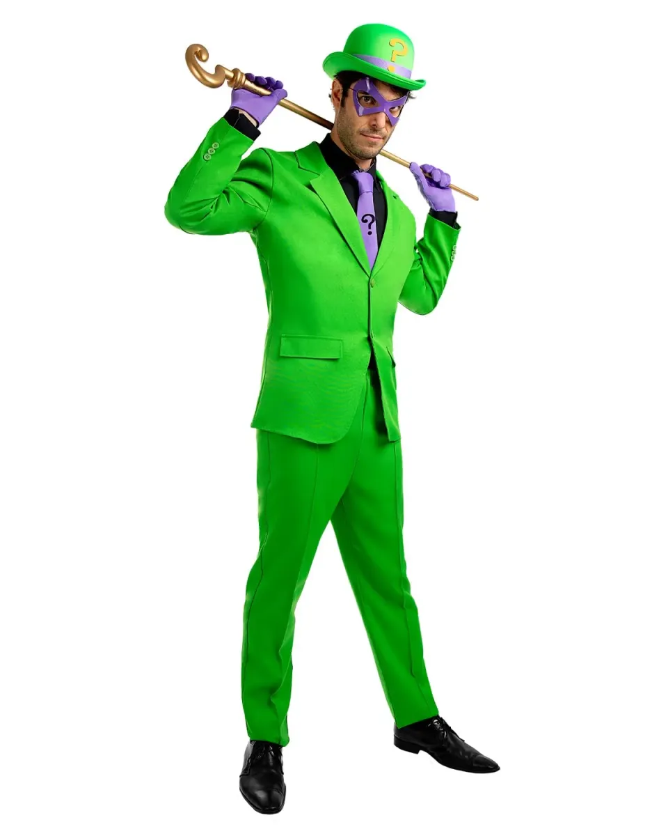 Funidelia Enigma costume uomo M giacca maschera DC Comics