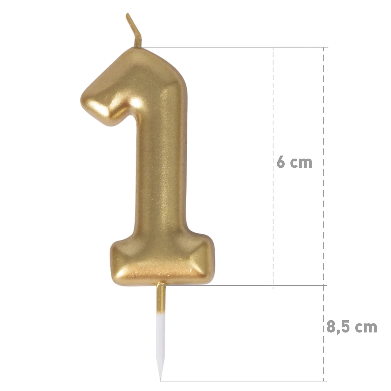 P'tit Clown 23931 candela numero 1 oro lucida