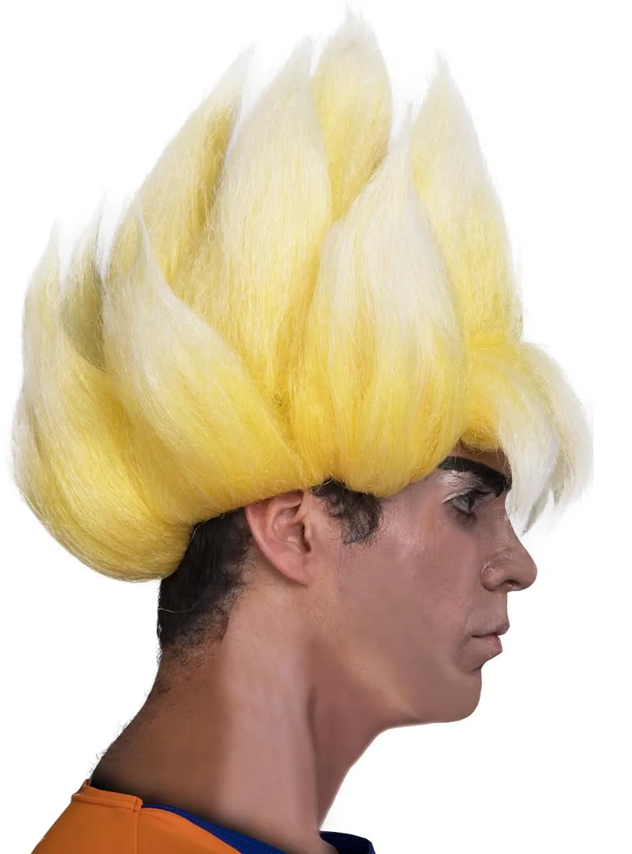 Funidelia Dragon Ball Super Saiyan parrucca gialla adulto
