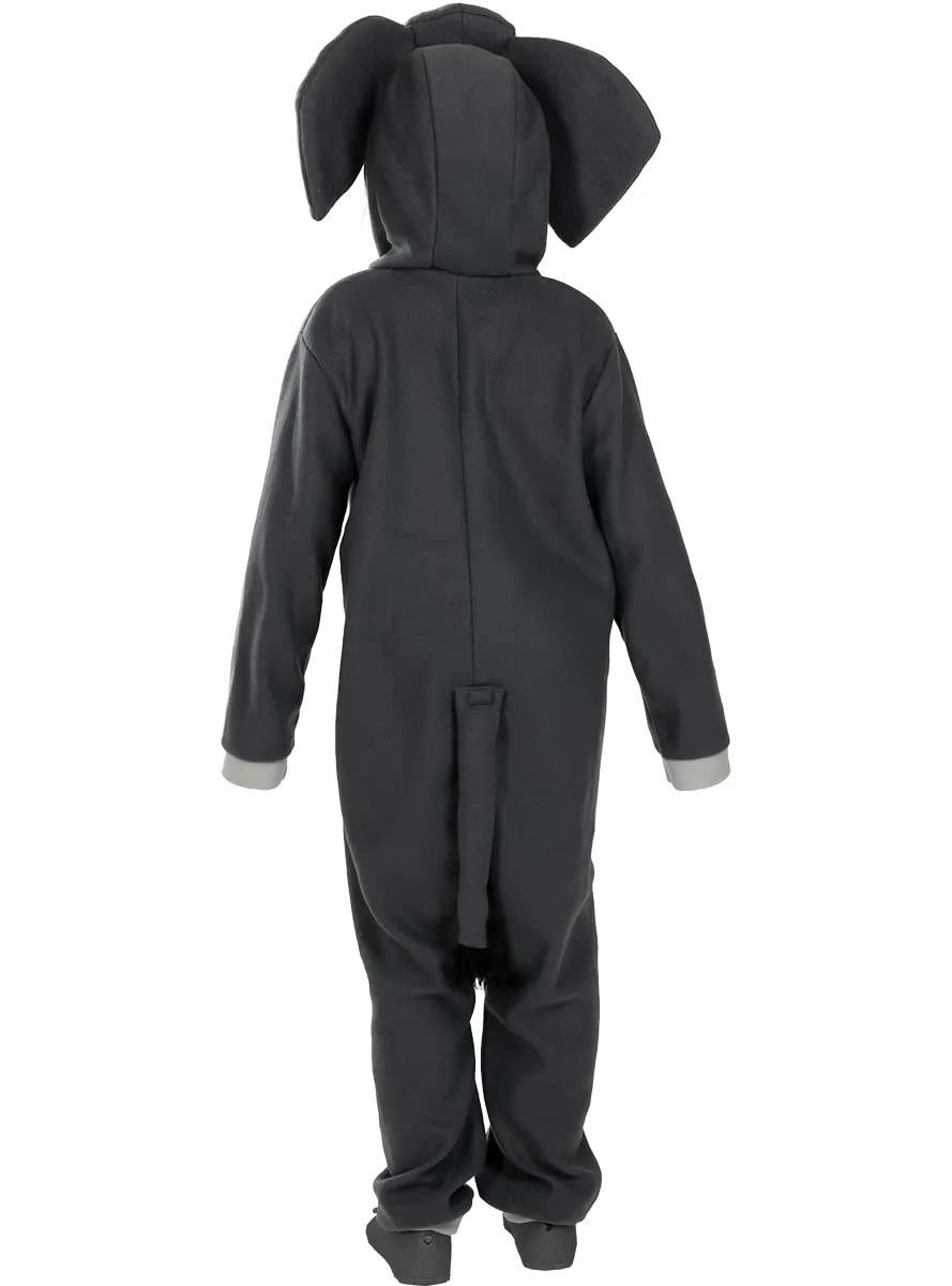 Funidelia Elefante onesie costume bambino 7-9 anni grigio