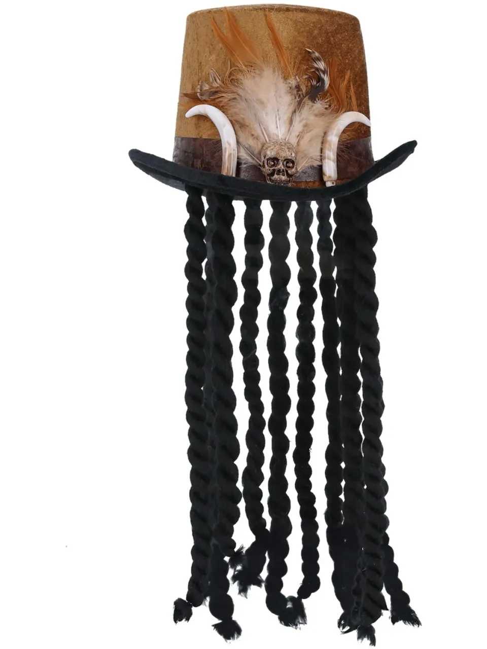 Smiffys Deluxe Witch Doctor cilindro unisex marrone