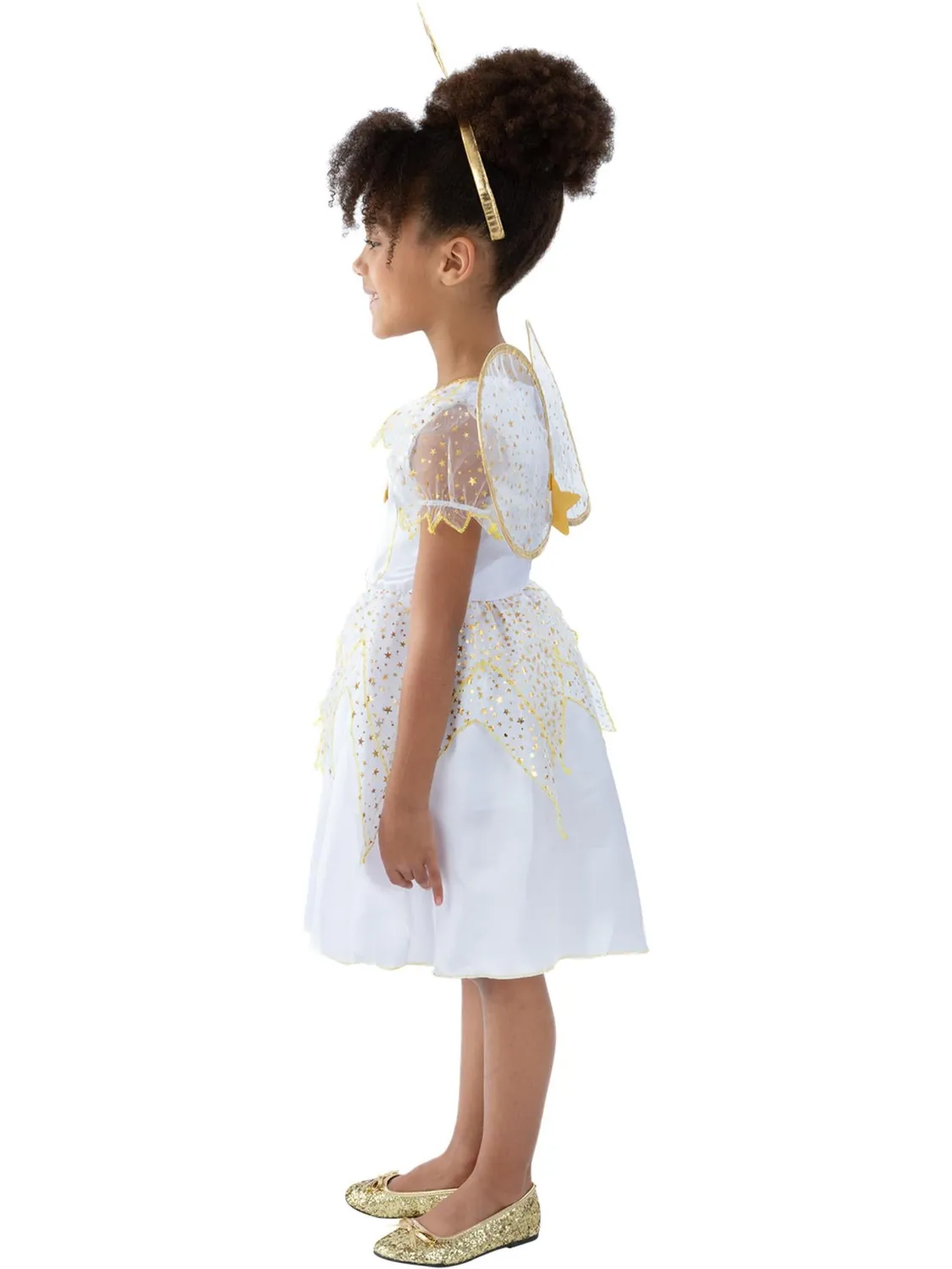 Smiffys Star Fairy costume fata bambina bianco 7-9 anni