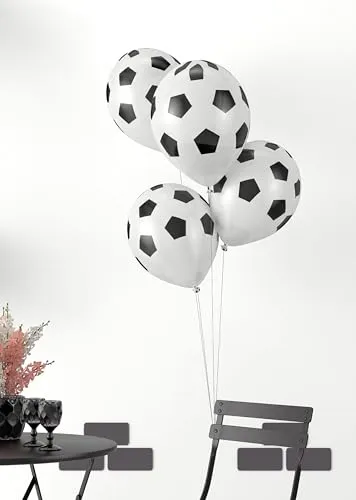 P'tit Clown Palloncini calcio 30 cm bianco nero 8 pz