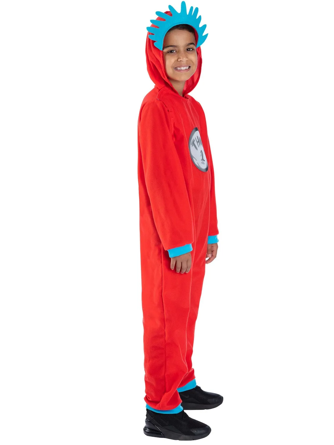 Smiffys Thing 1-2 tuta bambino rossa 7-9 anni