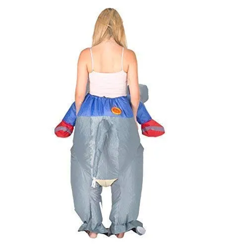 Bodysocks Elefante Costume Gonfiabile Adulto Cavalcabile