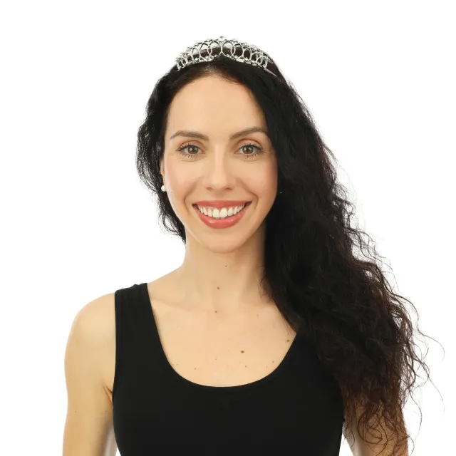 P'tit Clown Principessa 15104 diadema argento strass taglia unica