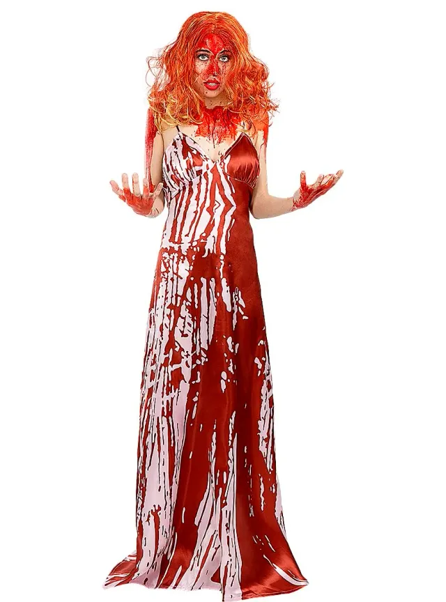 Funidelia Carrie vestito donna costume horror rosso taglia L