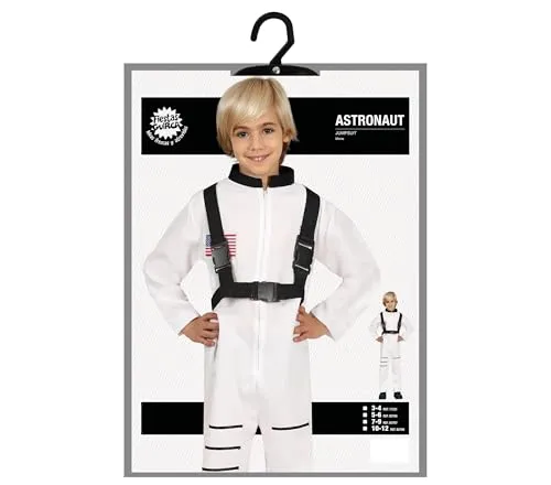 Fiestas Guirca Astronauta costume uomo taglia unica bianco